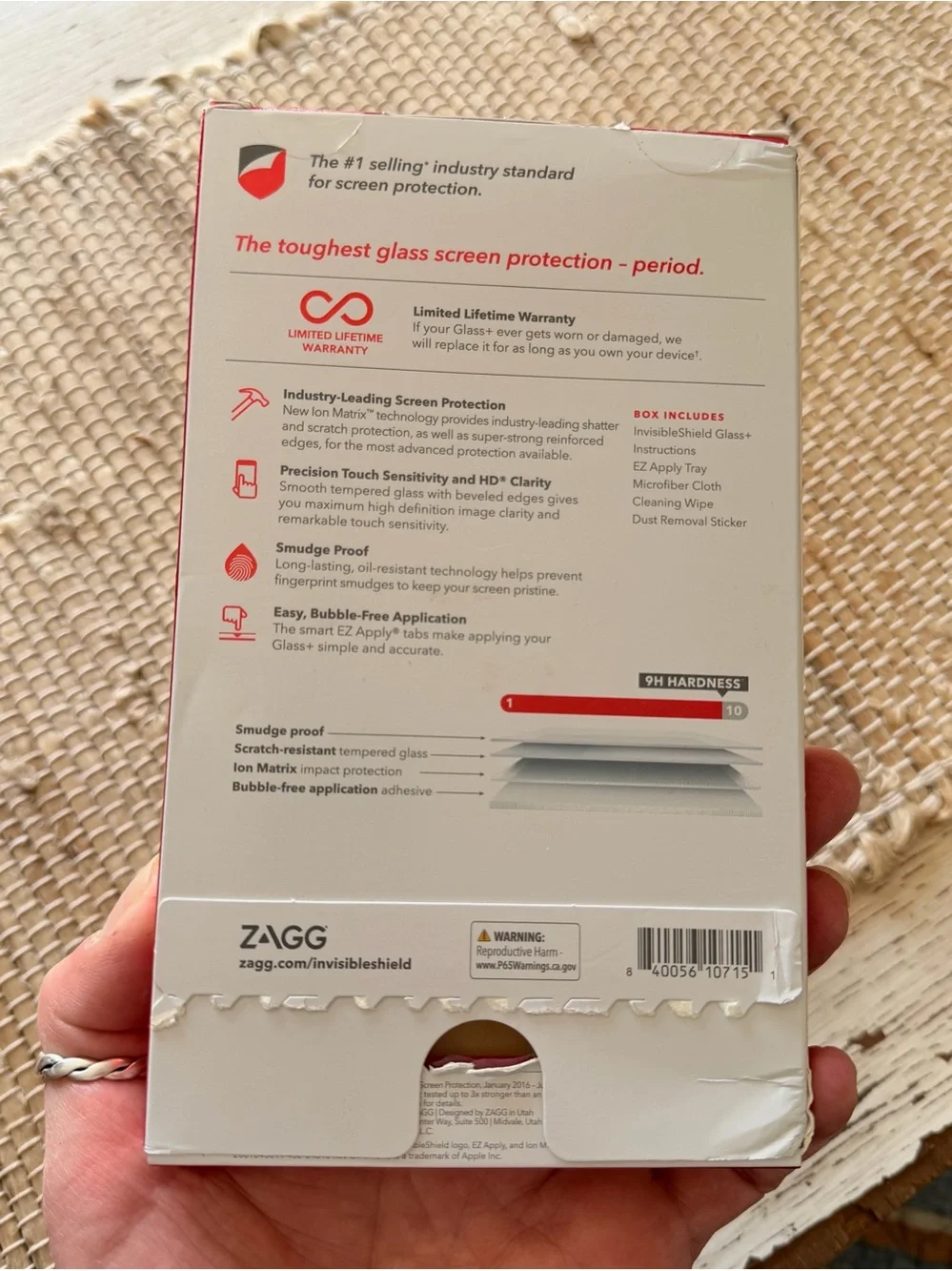 ZAGG invisibleshield glass+